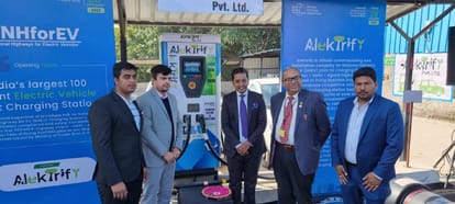 India's largest Electric Vehicles charging station inaugurated by National Highways for EV in Gurugram Haryana ev charging station ev chargers in india electric vehicles in india