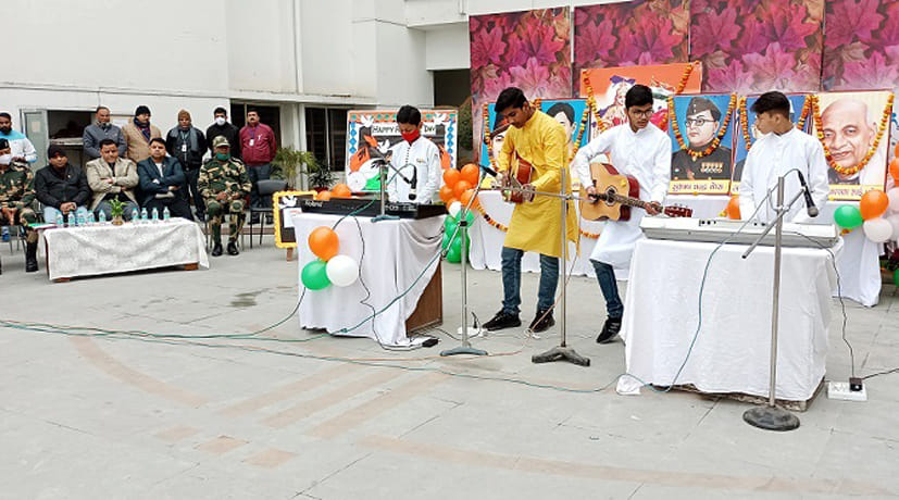 Tricolor hoisted, children presented cultural programs
