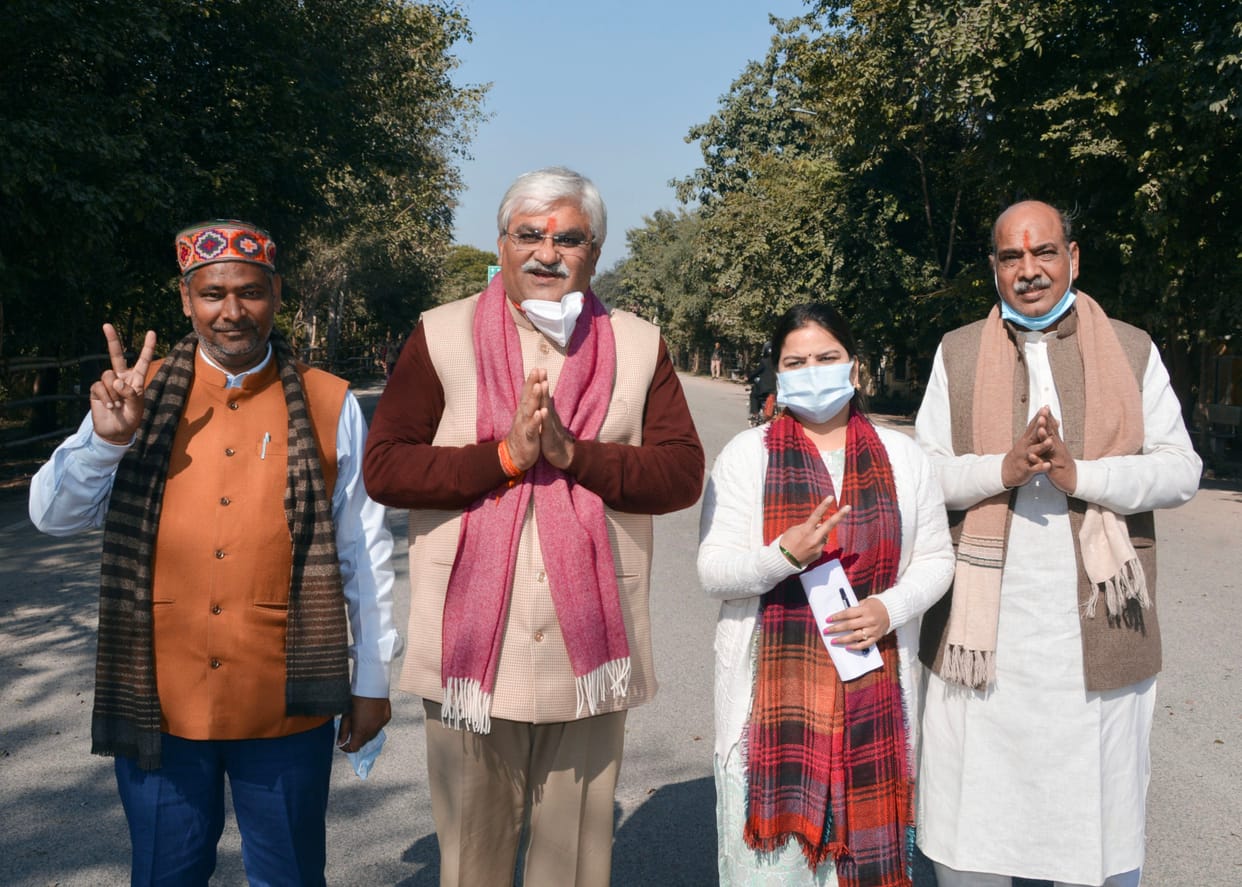 BJP candidate Manish Asija filed nomination