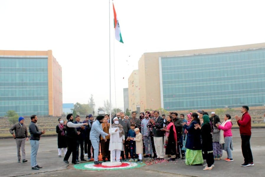 proudly waved the tricolor