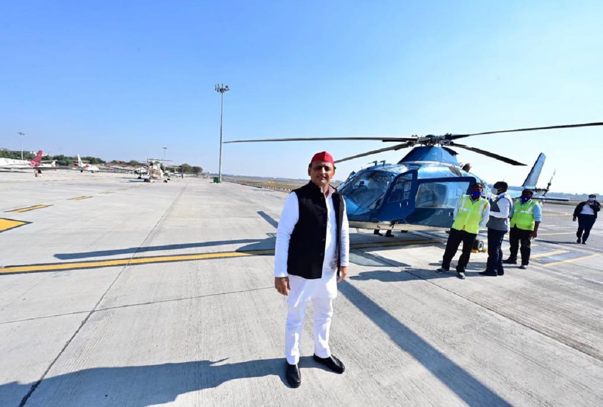 UP Election 2022: Akhilesh Yadav'allegation on going to Muzaffarnagar Helicopter stopped in Delhi