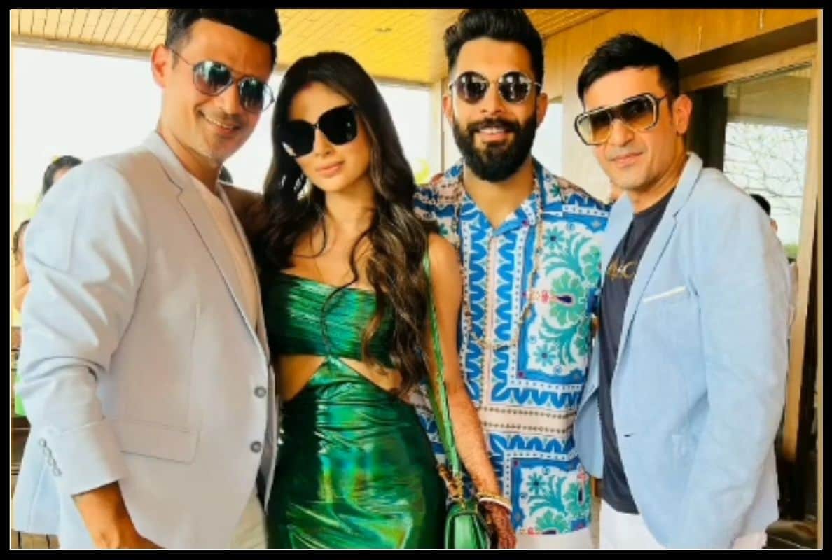 Mouni Roy and Suraj Nambiar apparently hosted a pool party for their friends post their wedding