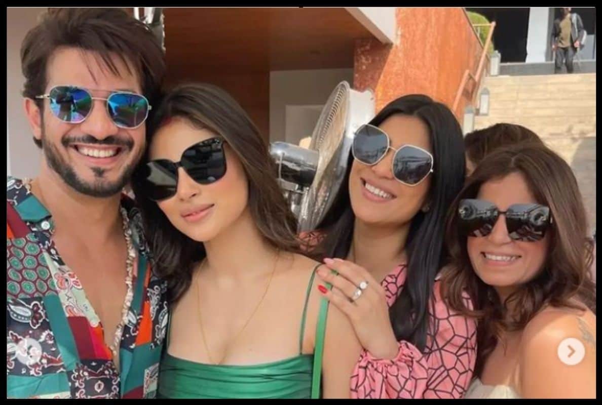 Mouni Roy and Suraj Nambiar apparently hosted a pool party for their friends post their wedding
