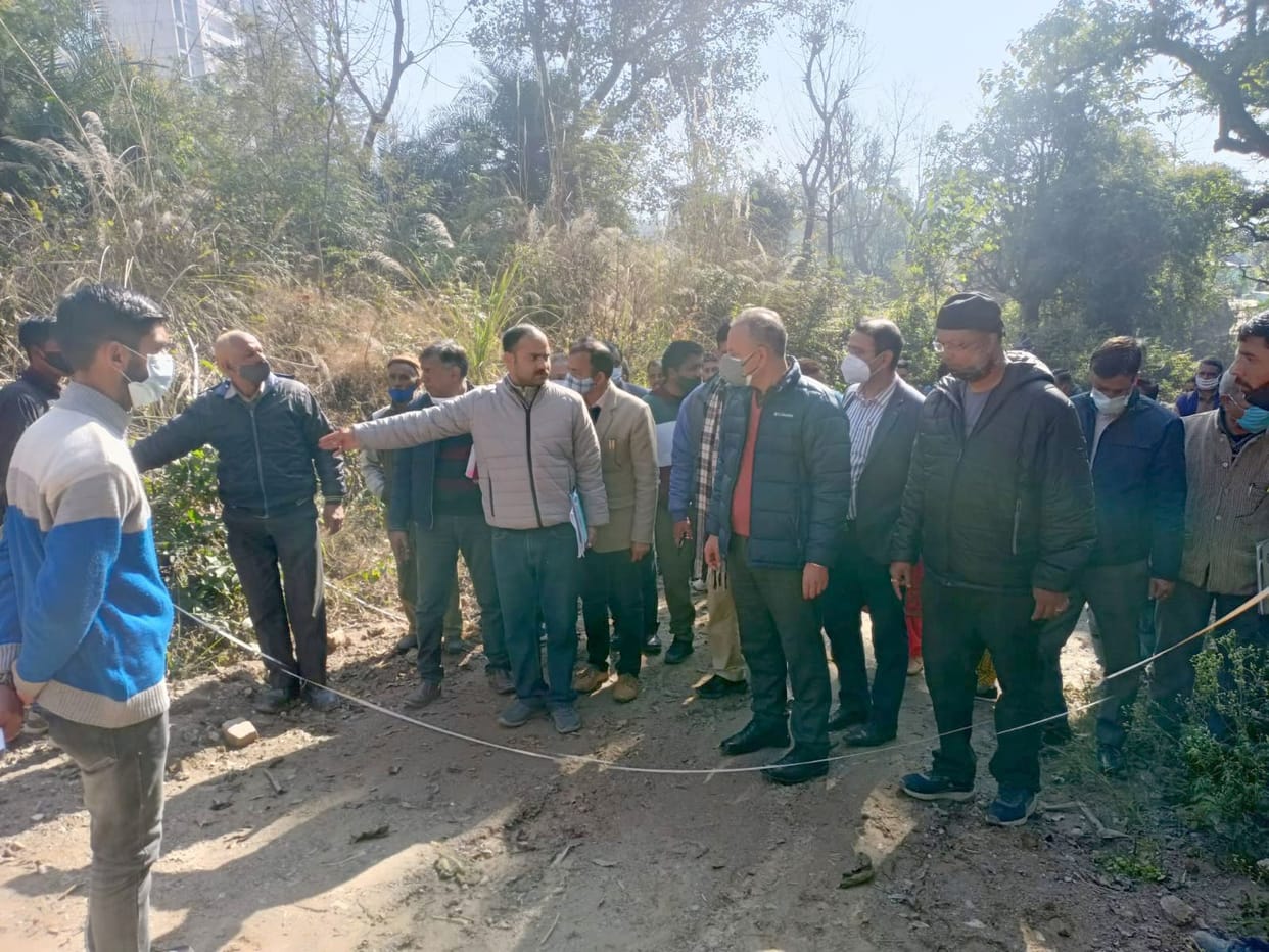 new road would contructed near aims boundry