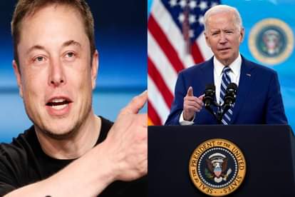 Tesla Chief Elon Musk slams US President Joe Biden Elon Musk says Biden is a damp Socks puppet in human form