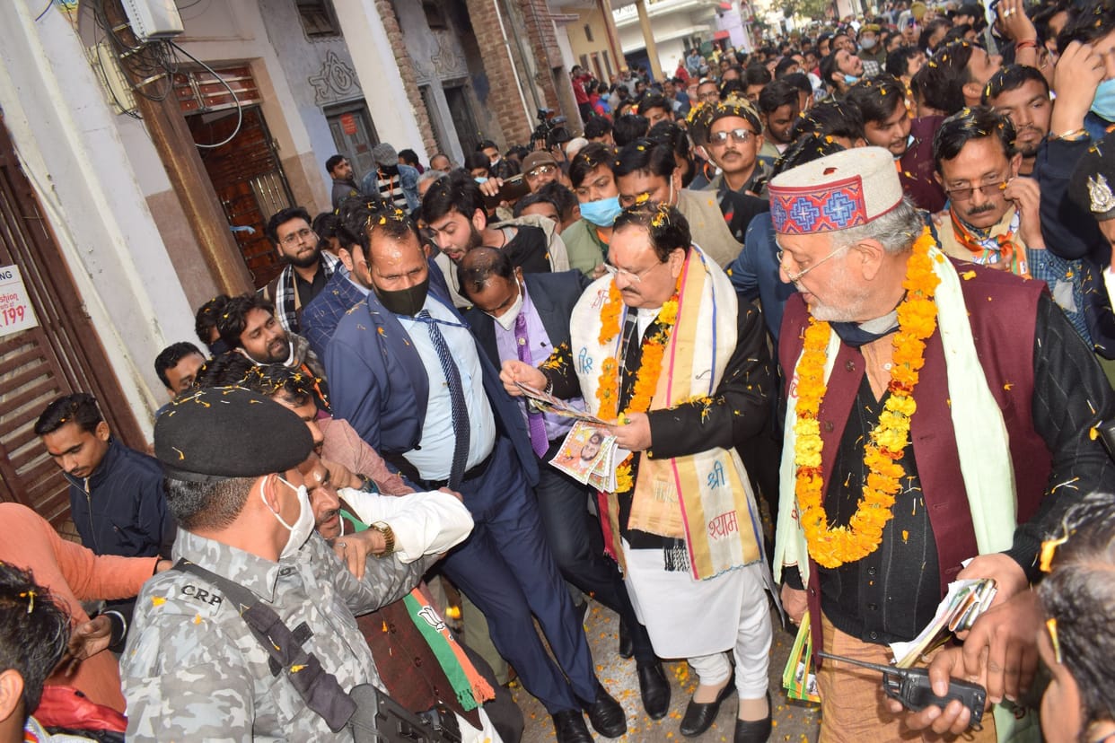 appeal for vote by JP Nadda