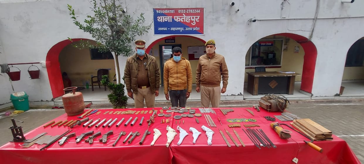 Illegal arms manufacturing factory caught, top ten history sheeter arrested