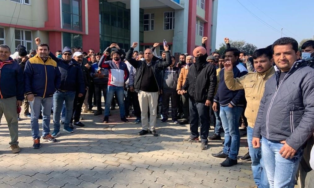 Electricity workers expressed their anger, Kurukshetra