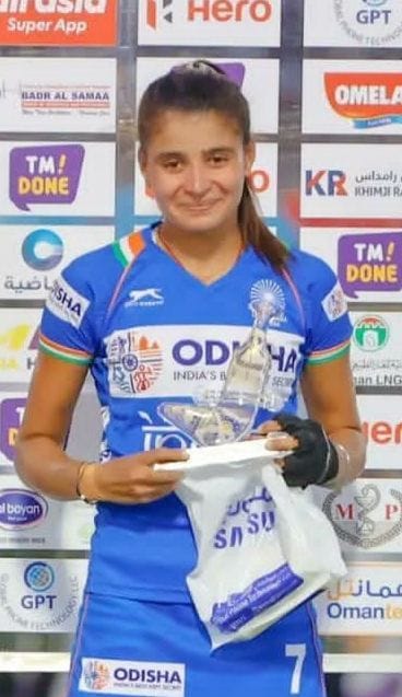 Hisar's Sharmila scored in the Asia Hockey Cup, became the player of the match