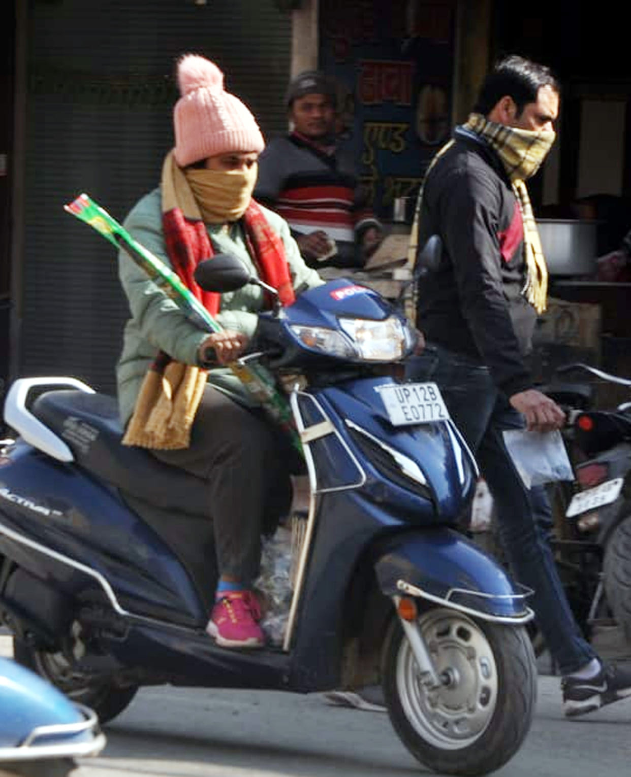 Relief from the sun, strong winds disturbed