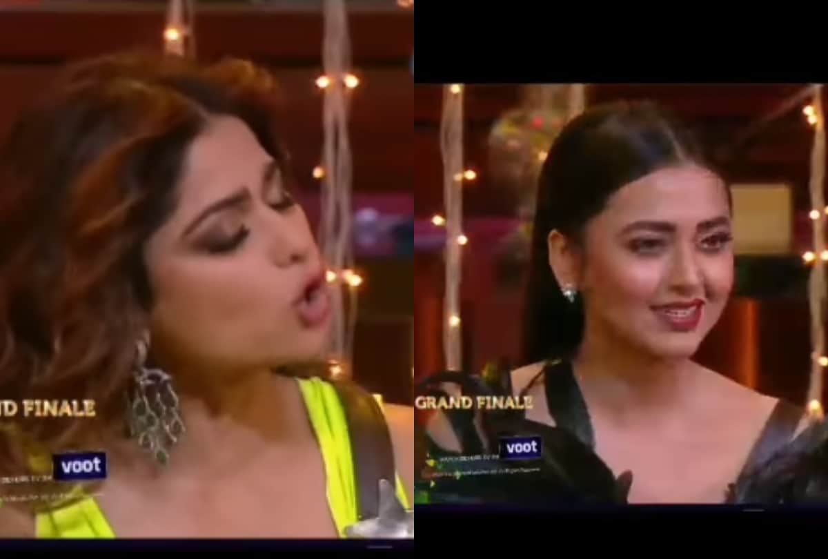 Tejaswi Prakash and Shamita Shetty fights in Bigg Boss 15 finale in front of salman khan
