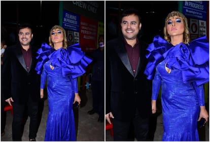 Bigg Boss 15 grand finale Rakhi Sawant and Ritesh liplocked in front of the media video viral