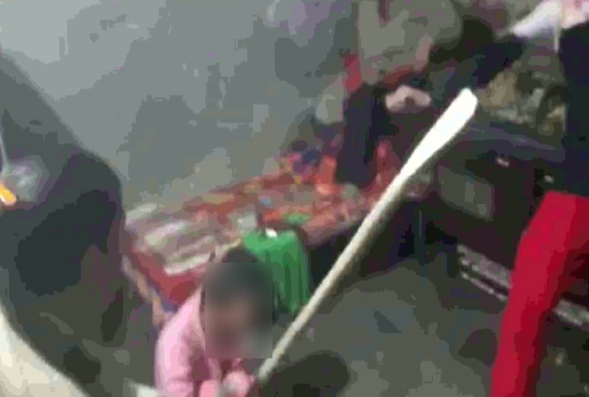 Delhi vivek vihar sexual assault a video goes viral minor seen beating with belt woman with stick when victim ask for water accused ask to give urine
