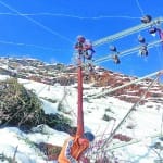 electricity workers