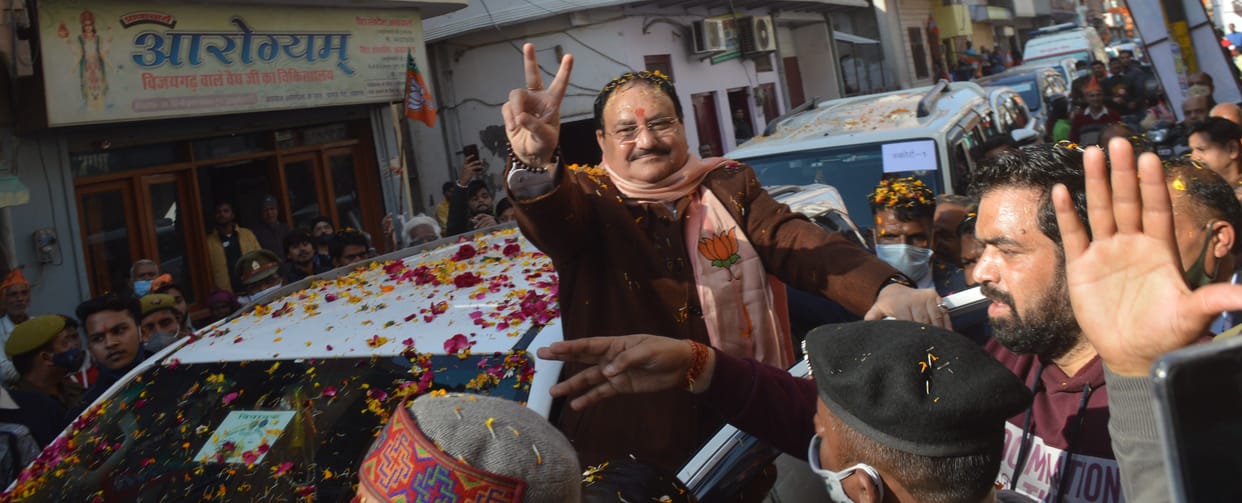 Hathras: Nadda did public relations, sought votes by reaching every rate