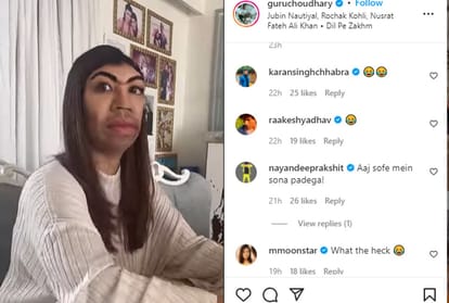 Gurmeet Choudhary shares mustache video of wife Debina actress ties her legs and hands