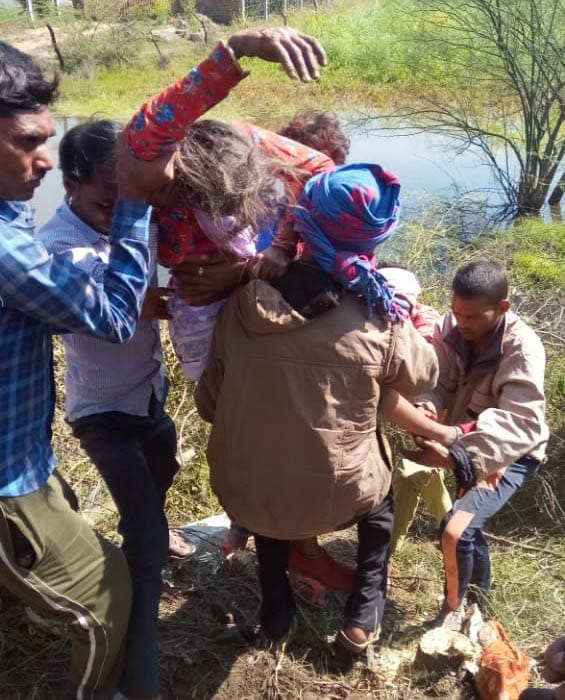Woman buried under rolled pipes while cutting wood, dies