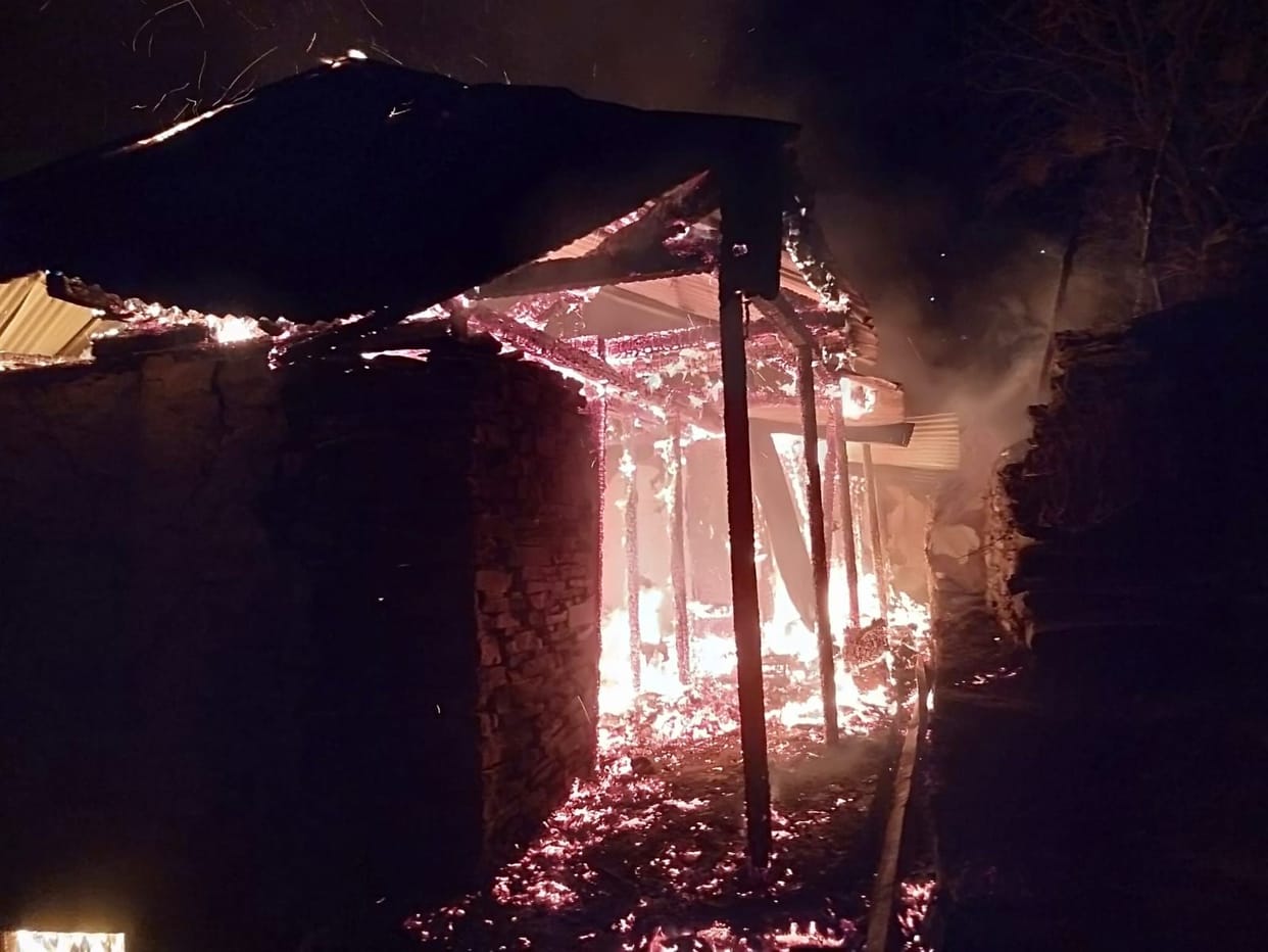 house on fire
