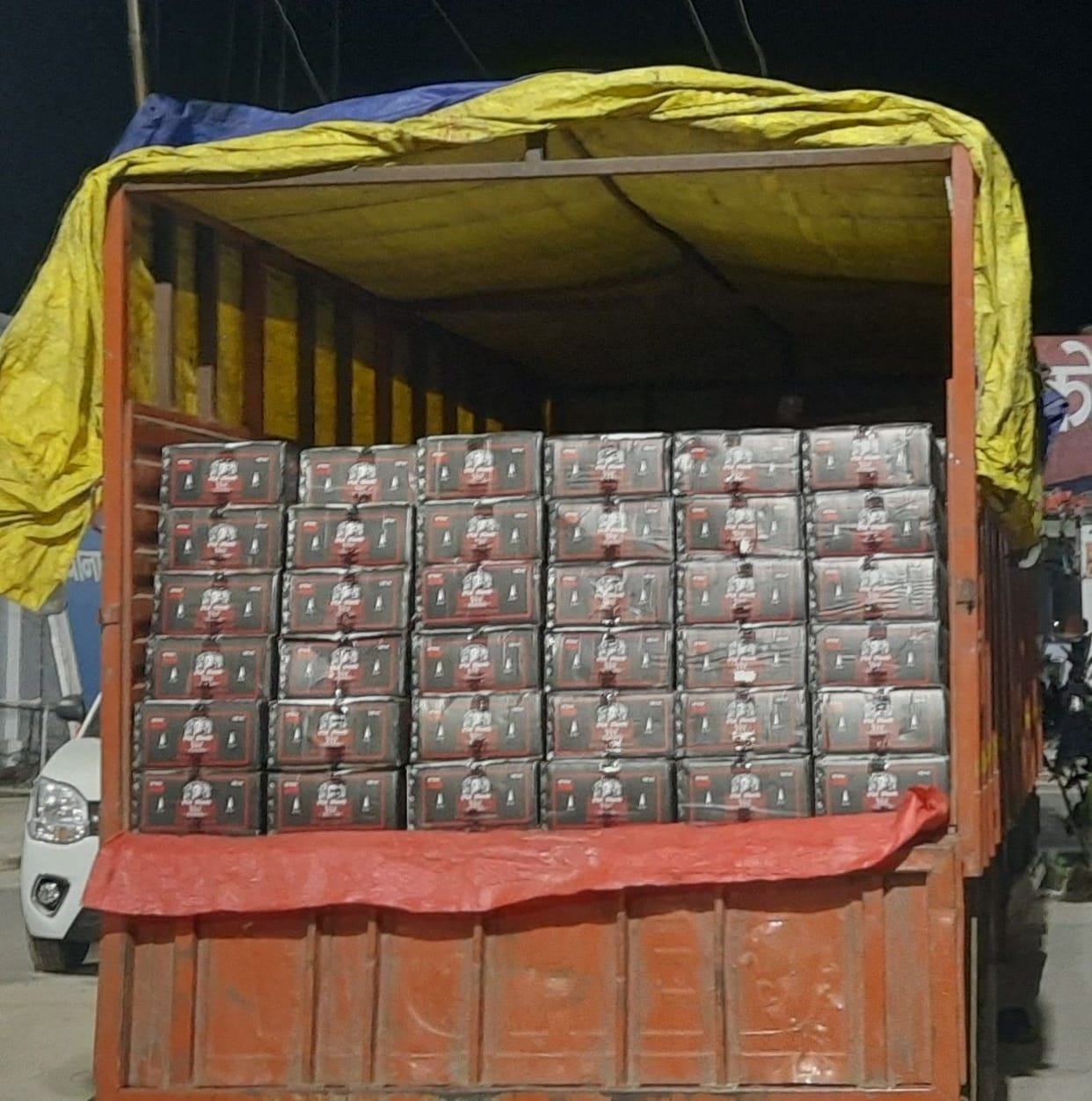 Liquor filled DCM caught going from Ghaziabad to Banaras, police said, preparations were made to consume it in the elections