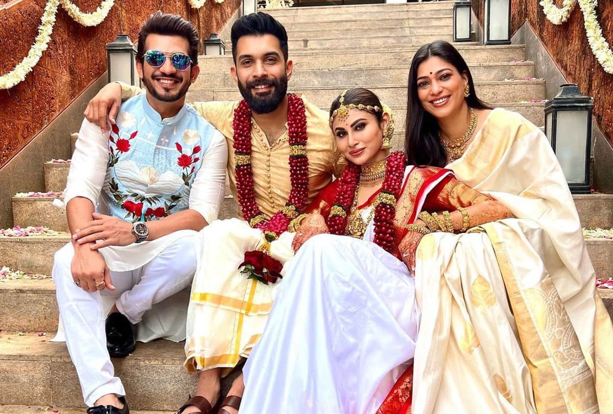 Actor Arjun Bijlani shares a heartwarming post for newlyweds Mouni Roy and Sooraj Nambiar