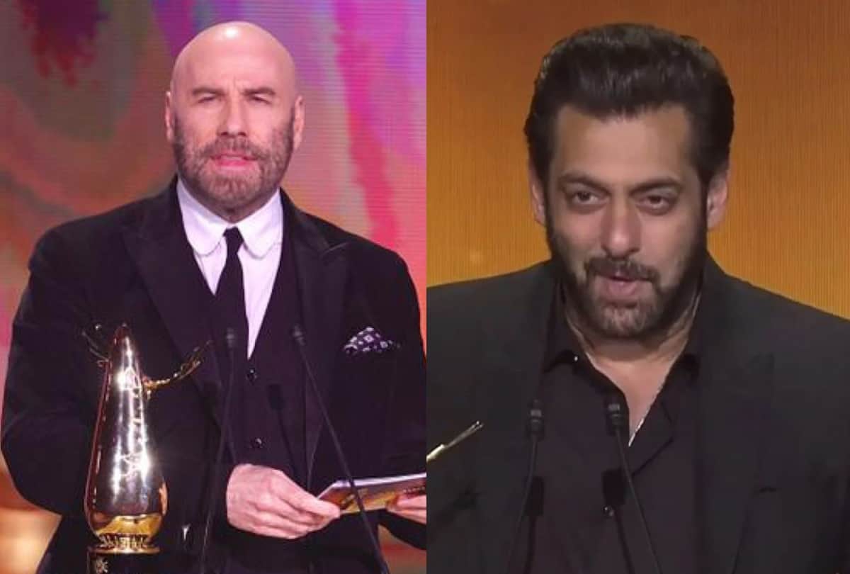 A video of Salman Khan introducing himself to Hollywood actor John Travolta goes viral