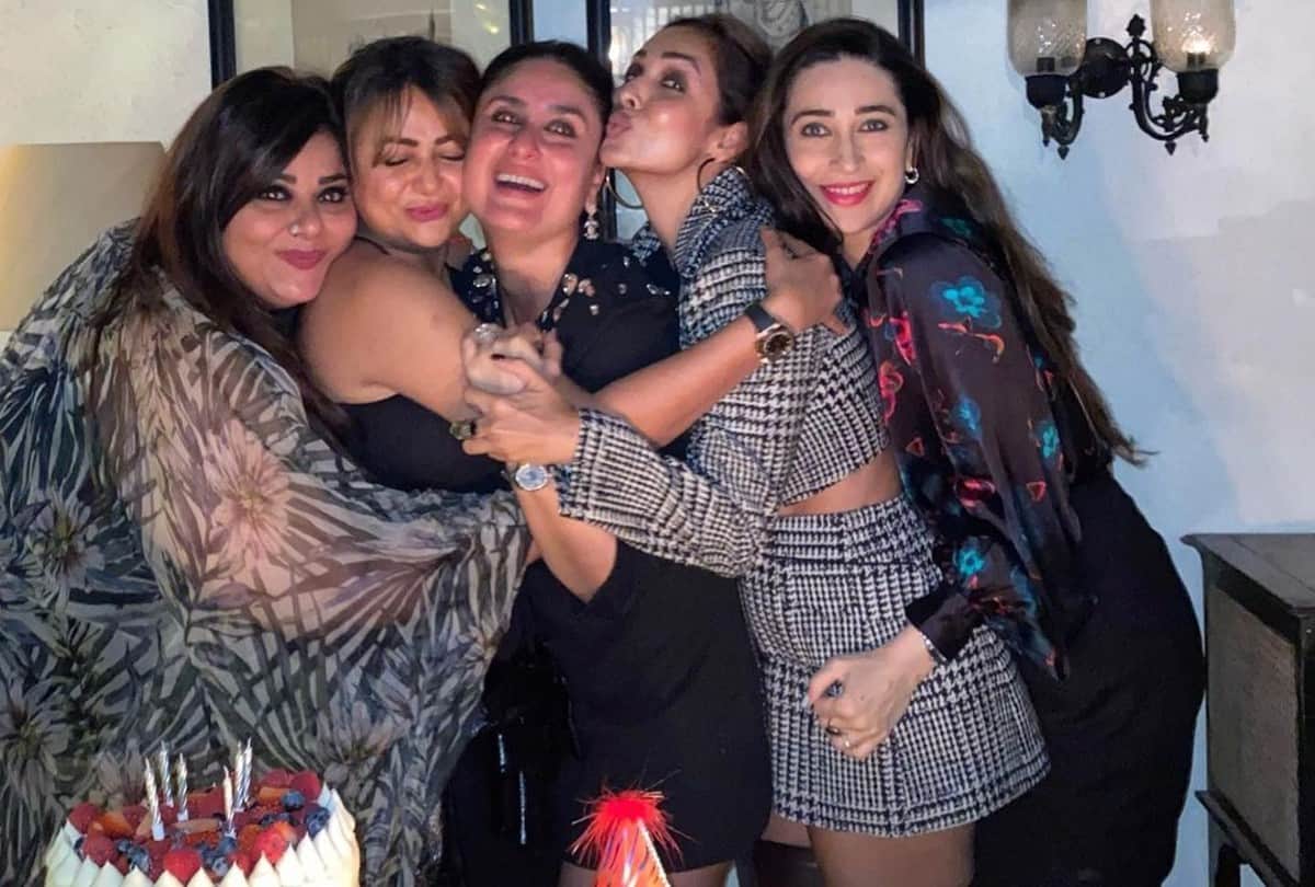 kareena kapoor black satin shirt with green flayerd pants