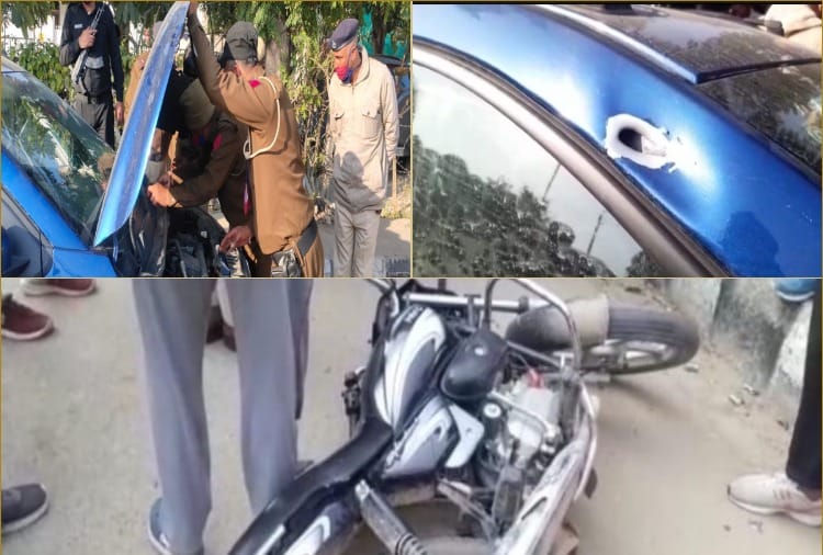 Bike riders fired on car riders in Rewari of Haryana