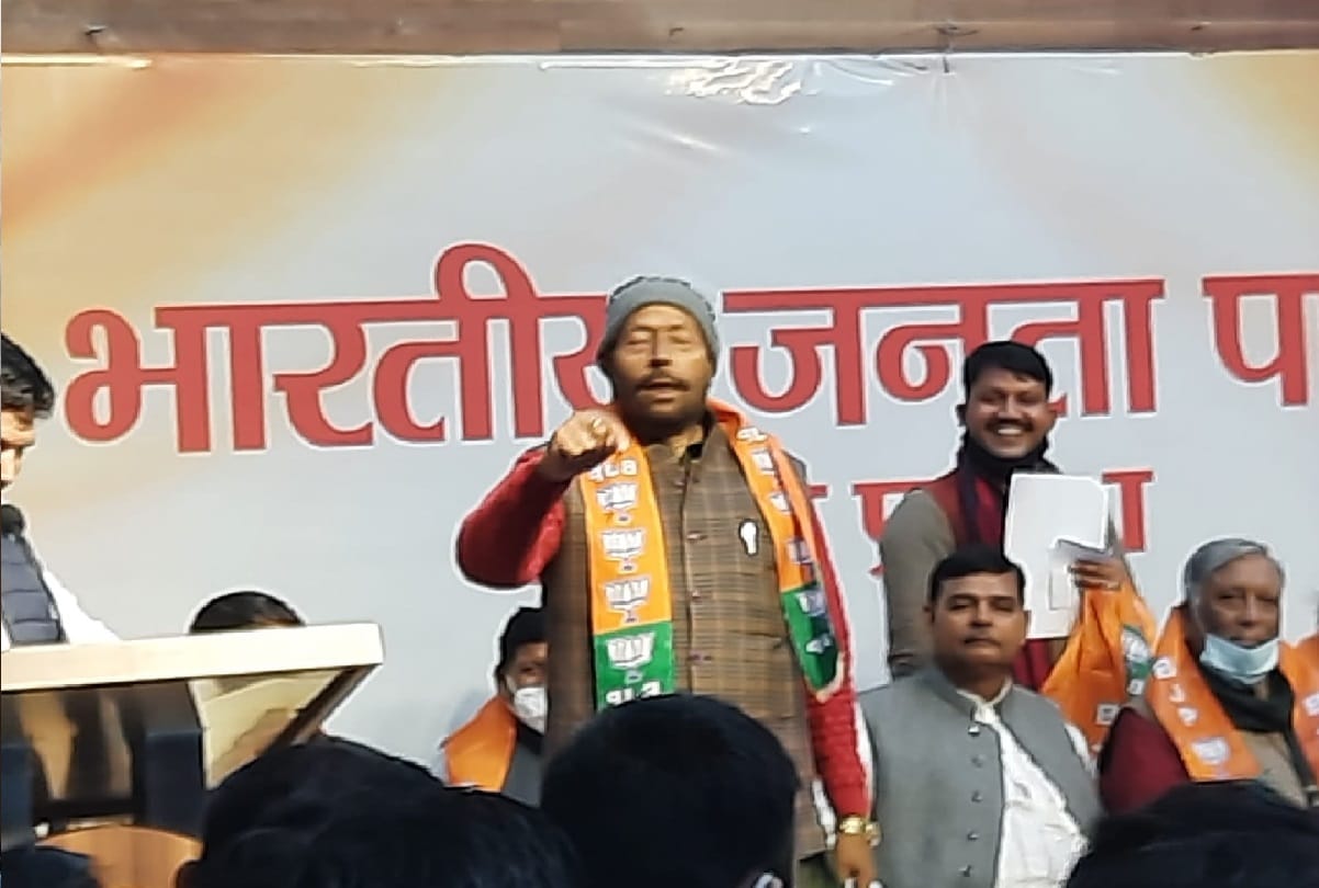 MLA Bala Prasad Awasthi joined the BJP On January 13 he left BJP and joined SP
