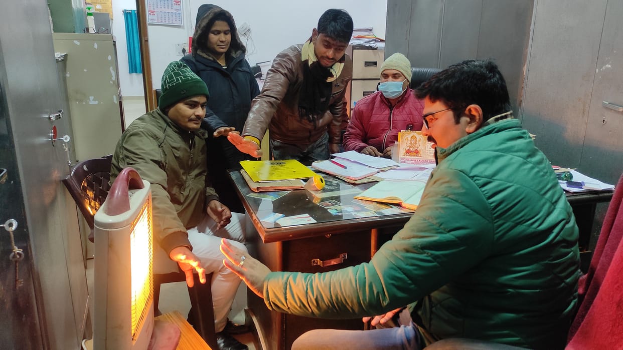 cold and fog in santkabirnagar