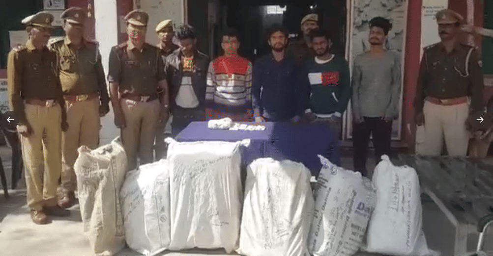 Banda: 67 kg ganja recovered from Scorpio, five arrested