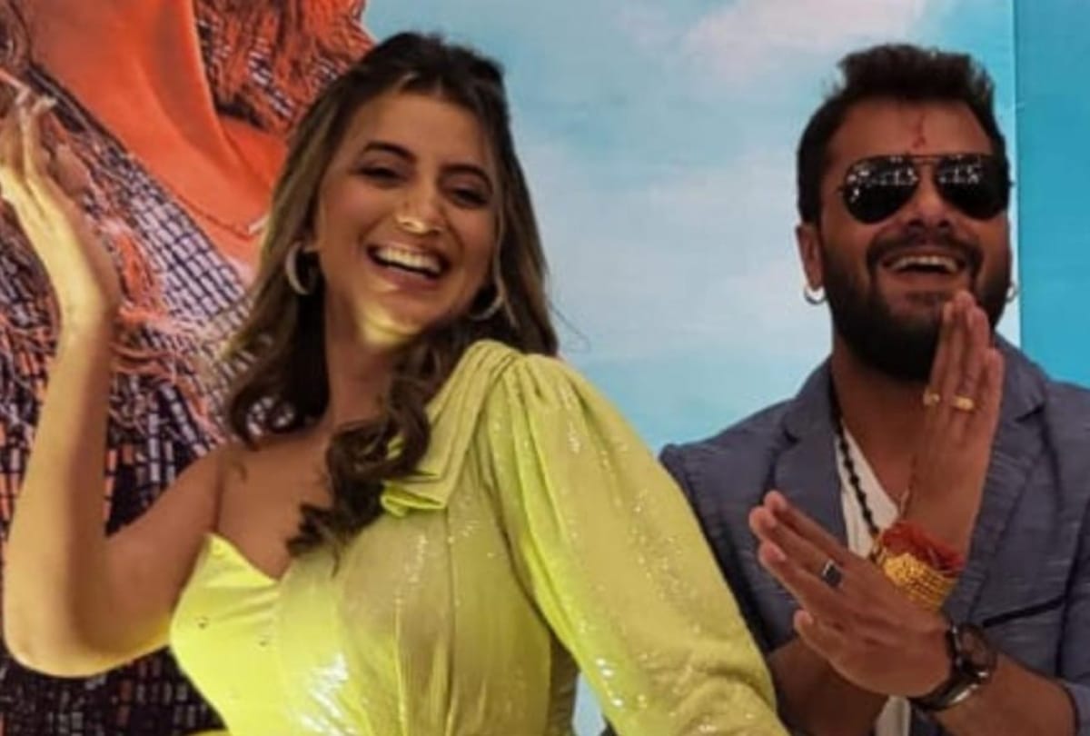 Akshara Singh and Khesari lal yadav romantic song will be released on Valentine Day 2022