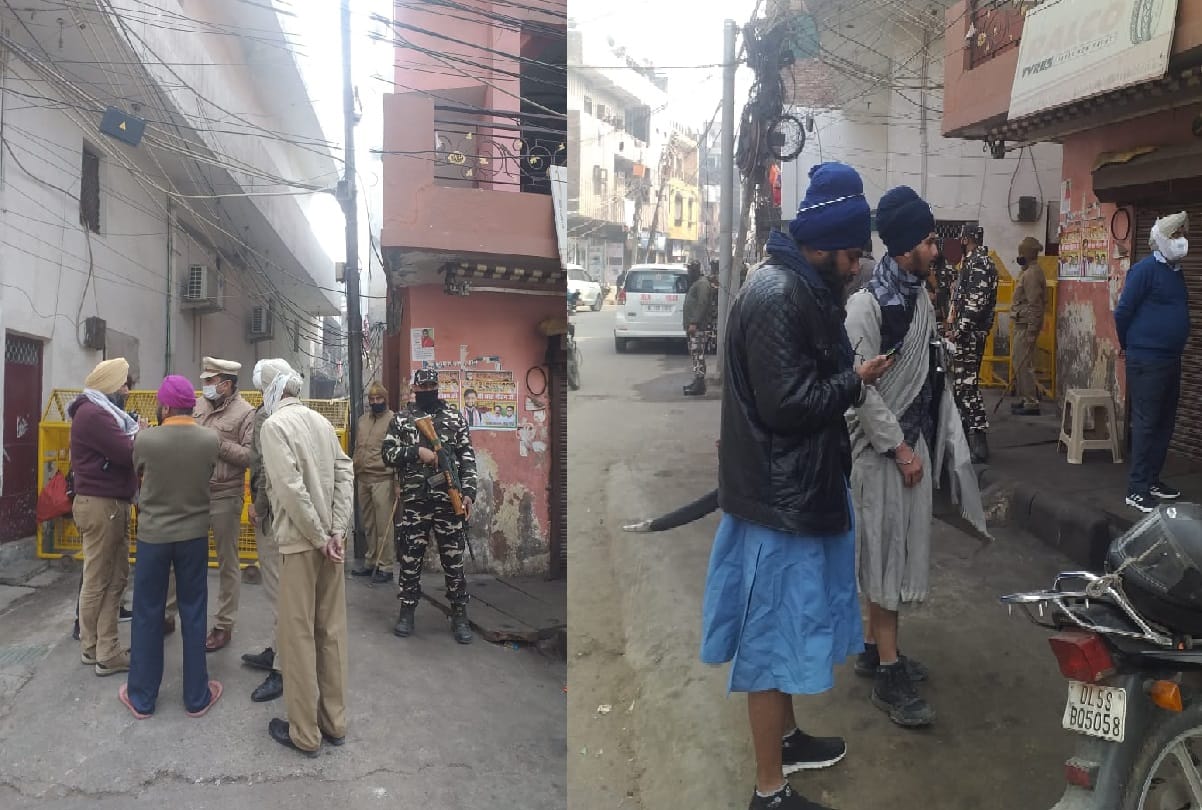 More than 100 Nihangs reached Vivek Vihar Kasturba Nagar tight security in area