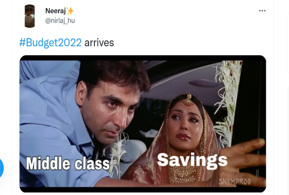 Budget 2022: memes flood Twitter as Nirmala Sitharaman presents Budget