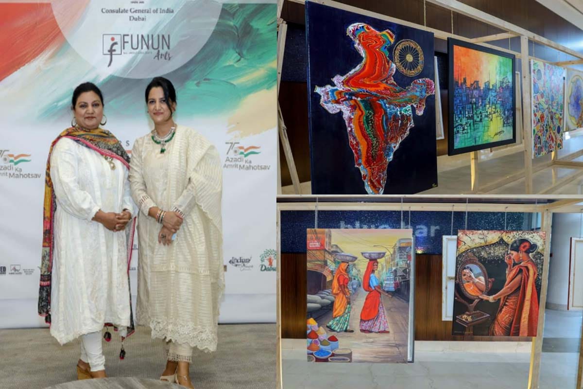 Funun Arts: Khan sisters of UP are connecting the hearts of Indians through art in Dubai with art exhibitions