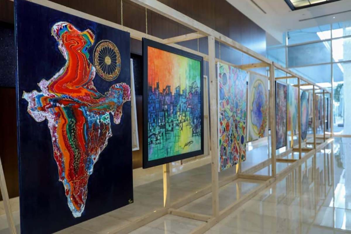 Funun Arts: Khan sisters of UP are connecting the hearts of Indians through art in Dubai with art exhibitions
