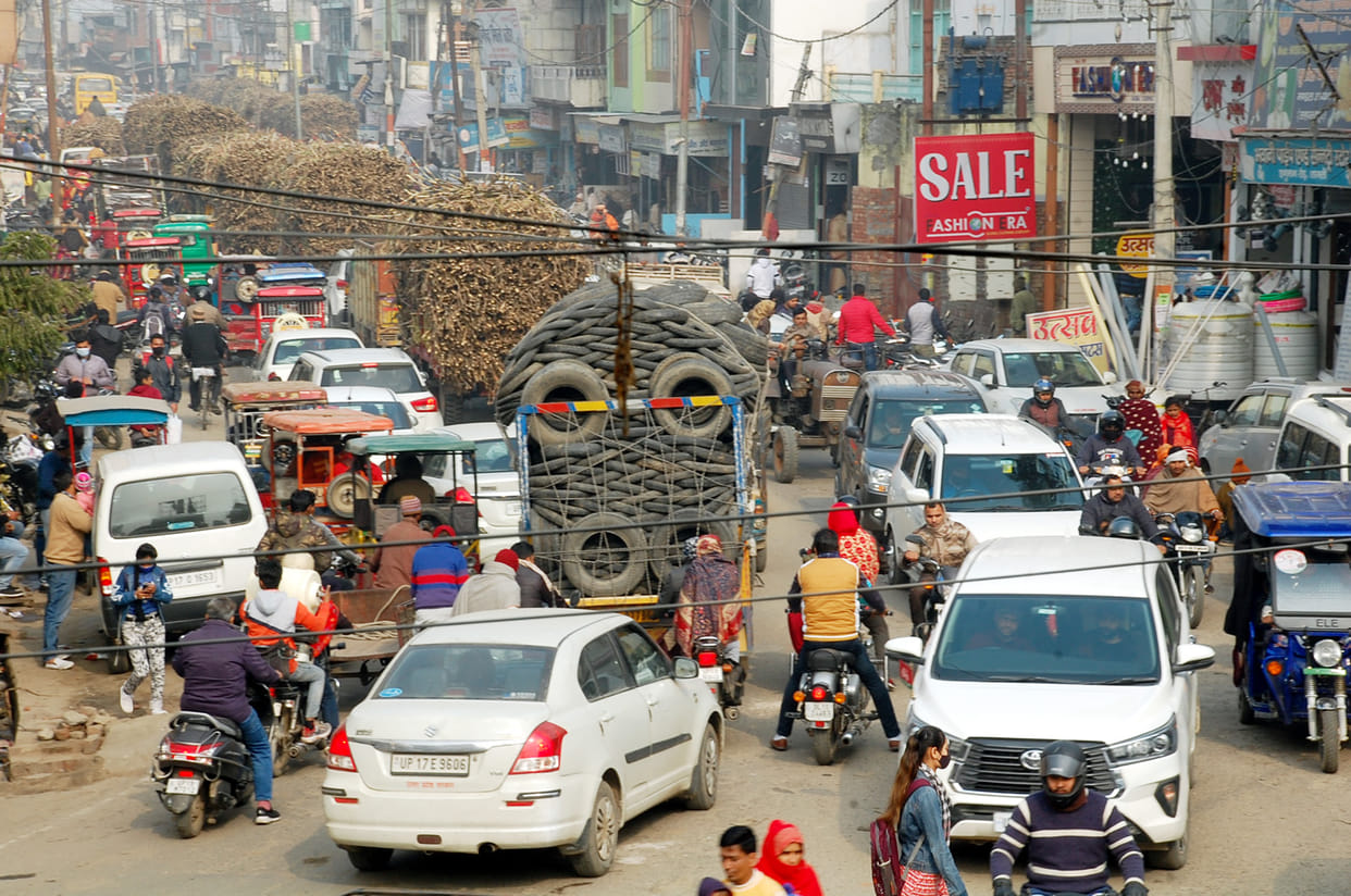 The city's traffic system deteriorated