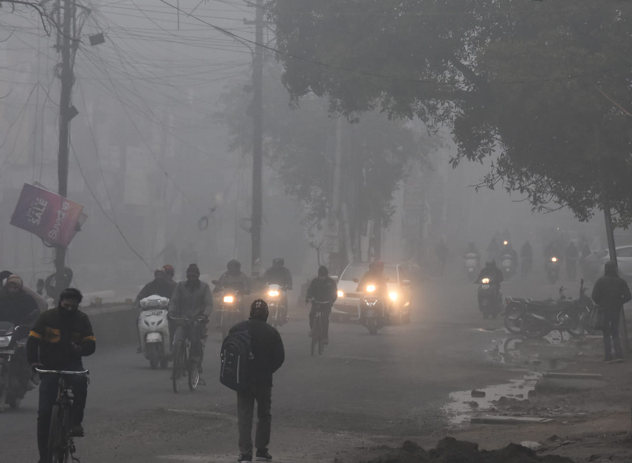 Fog relieved shivering, maximum temperature dropped