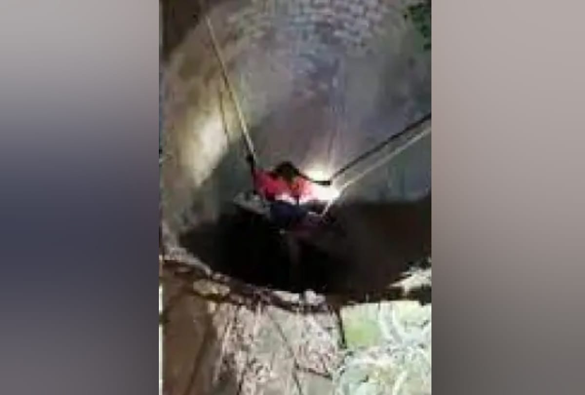 man drop in well when go to meet his lover