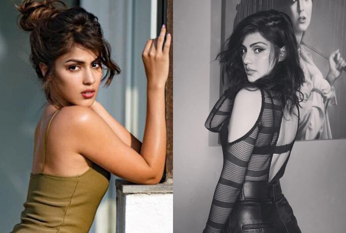 rhea chakraborty shares her blank and white picture on social media fans react