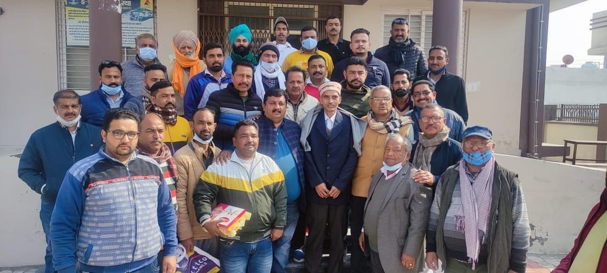private bus opperator meet to rto una and discuss  their demand  and problem