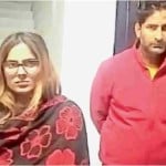 पुलिस गिरफ्त में आरोपी दीपिका और अक्षत।