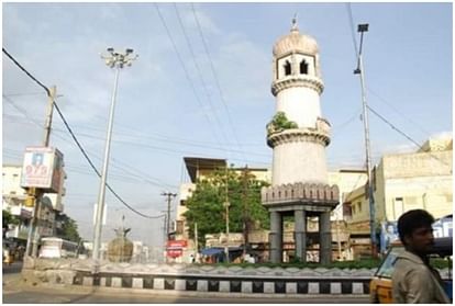 Jinnah Tower painted in tricolor and try to hoist National Flag in Guntur Andhra Pradesh