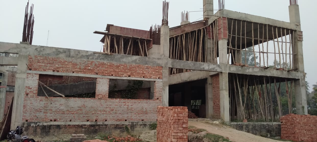 Even after five years, the auditorium could not be completed