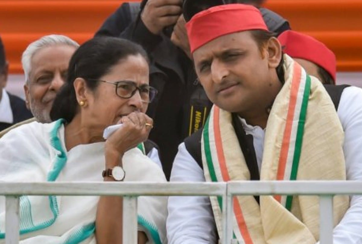 UP Assembly Election 2022 Akhilesh yadav and Mamta banarjee joint rally in varanasi ring road  and road show