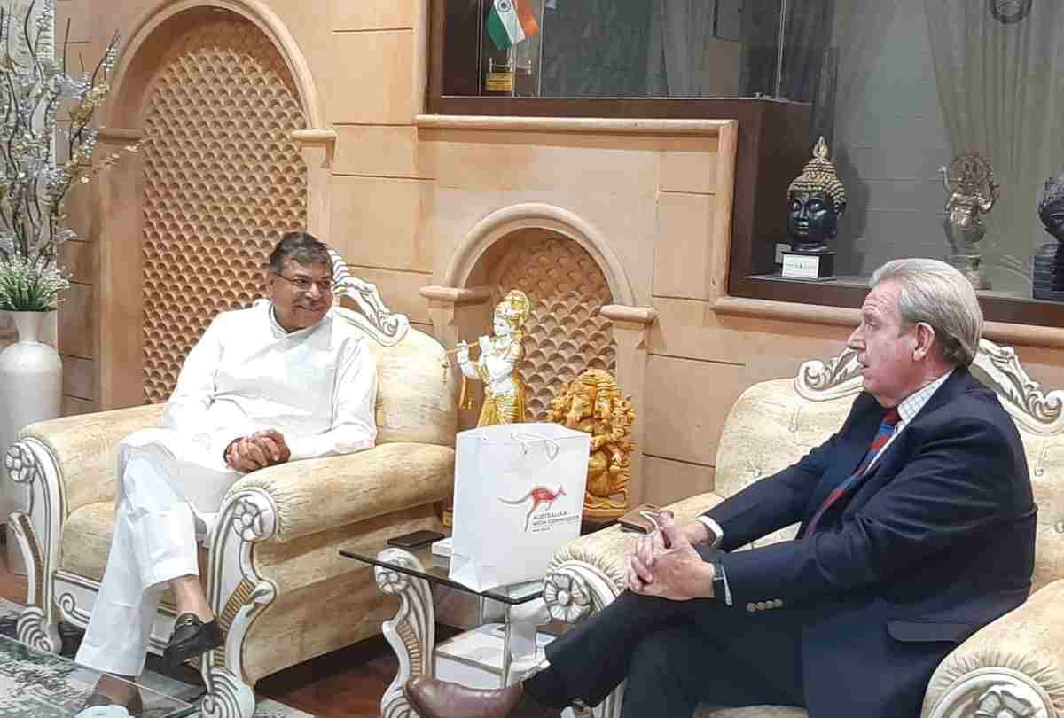 Australia High Commissioner Barry O Farrell Met Rajasthan BJP State President Satish Poonia