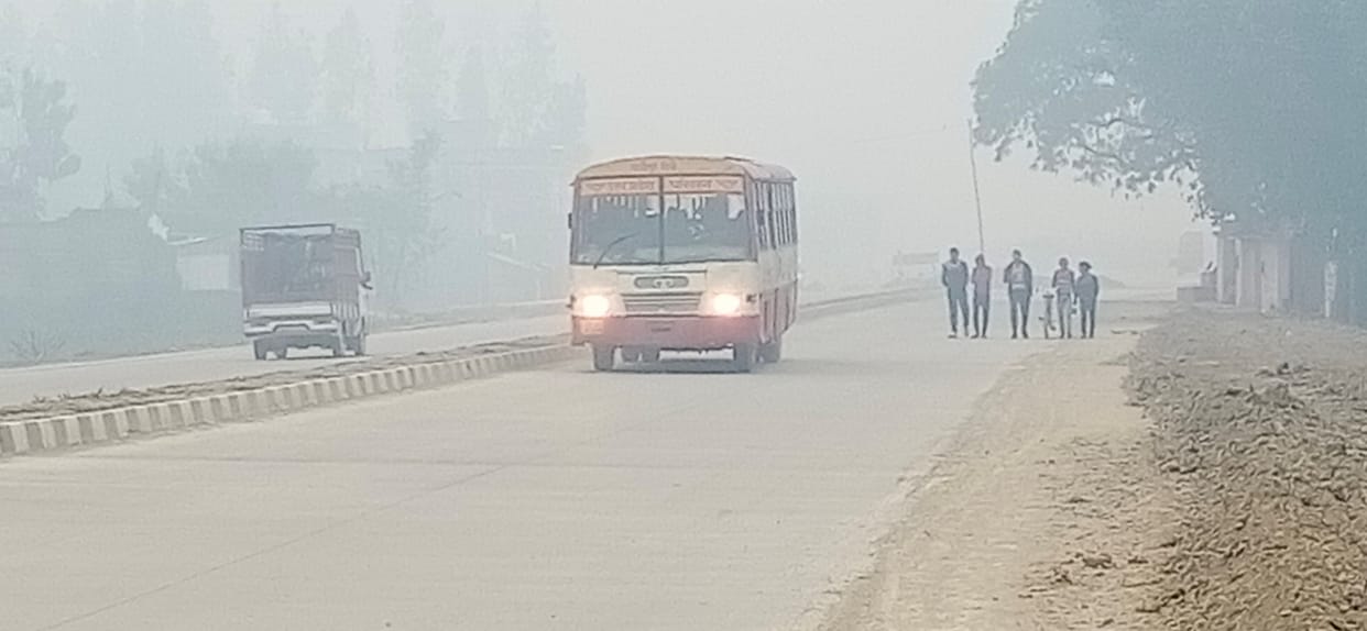 Fog in the morning, relief from sunshine in the afternoon