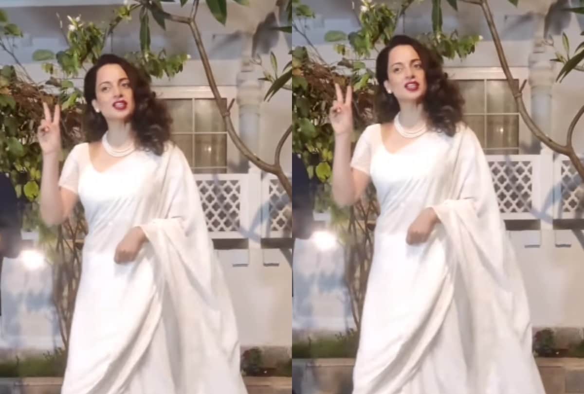 kangana Ranaut looks stunning in white saree at Nawazuddin Siddiqui's party