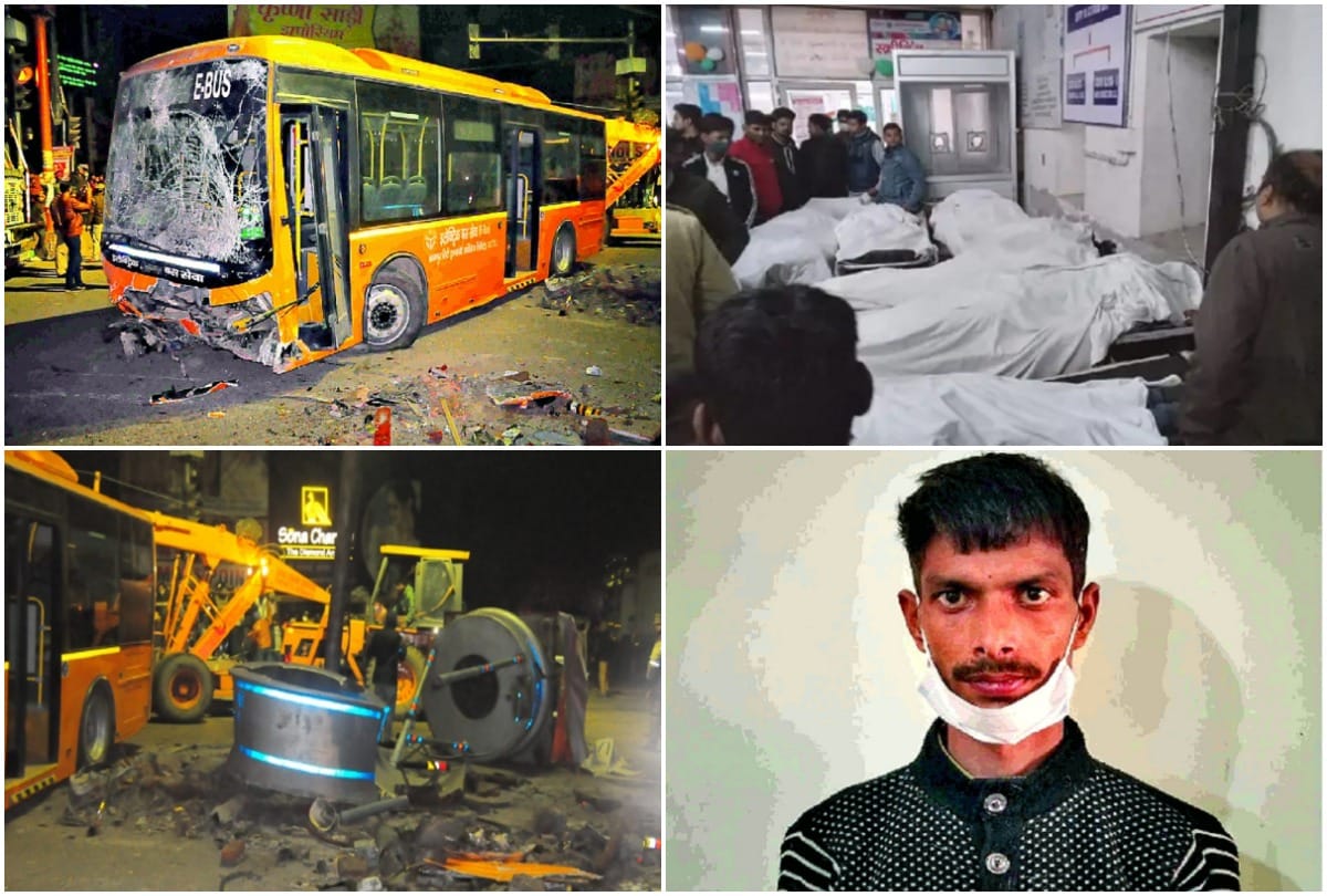 Kanpur Road Accident Live video of Kanpur bus accident: E-bus had laid six dead bodies in 30 seconds, footage from CCTV camera in bus