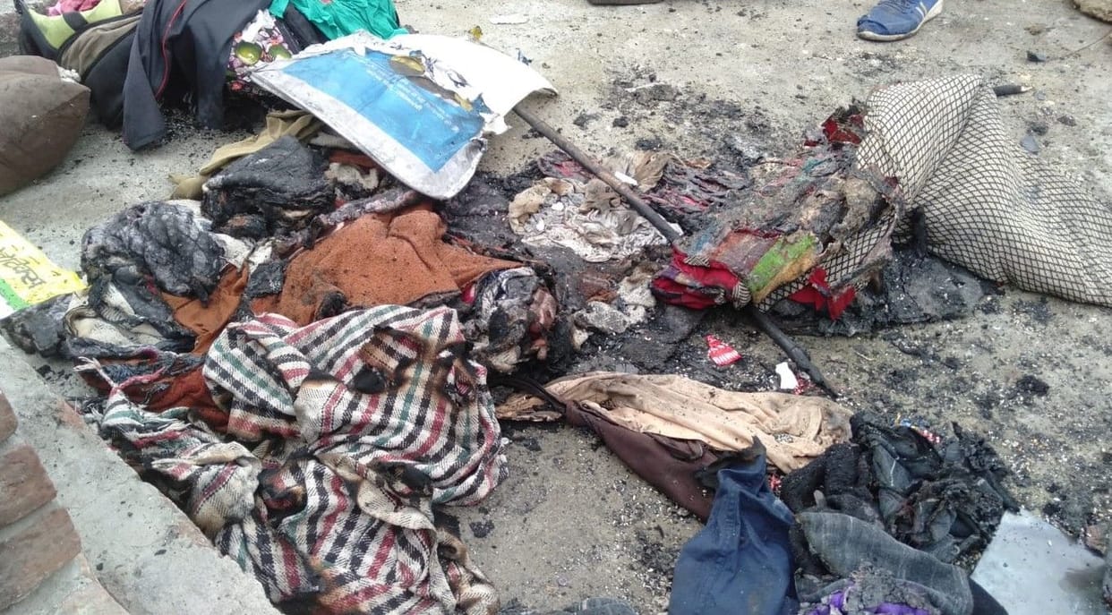 Hathras: Fire in the house due to short-circuit, loss of thousands
