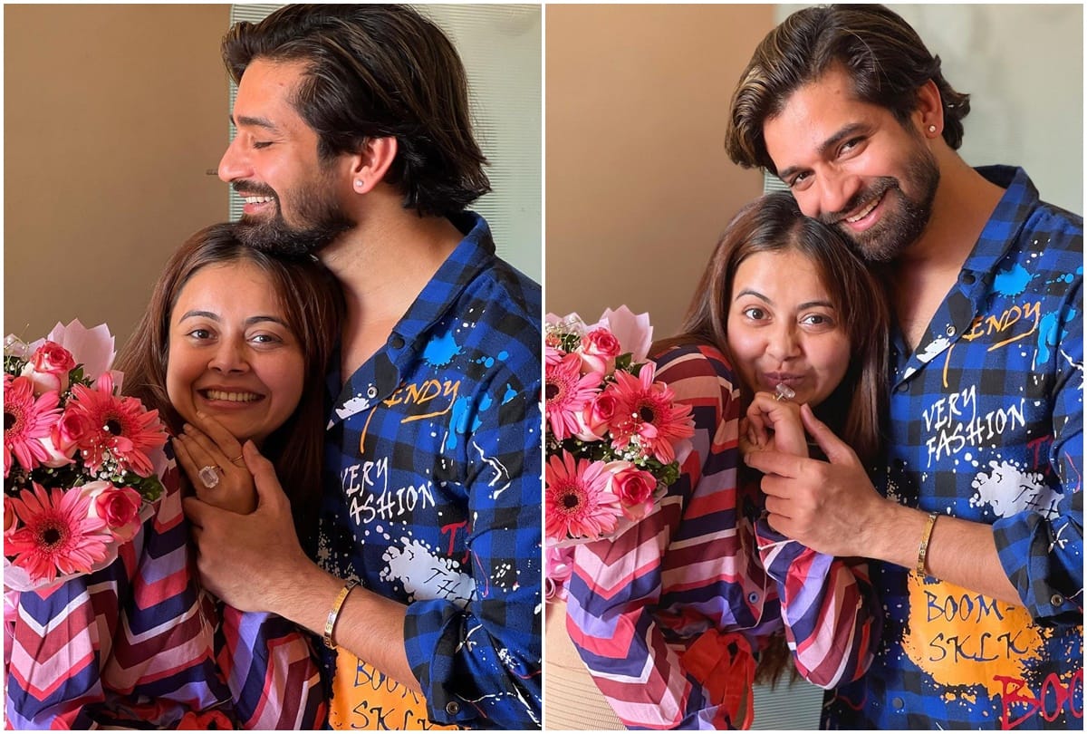 Devoleena Engagement: Devoleena bhattacharjee and Vishal singh get engaged the actor proposes with a diamond ring